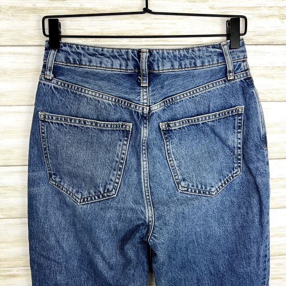 We The Free My Own Lane Distressed Straight Leg High Rise Jeans - Picture 6 of 8